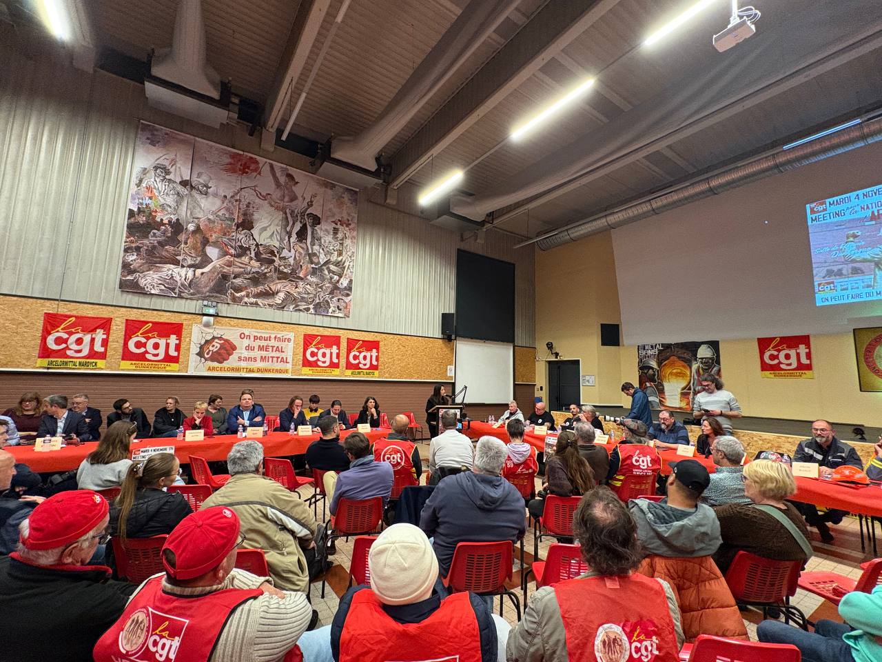 Déplacement au meeting CGT pour la nationalisation d'ArcelorMittal